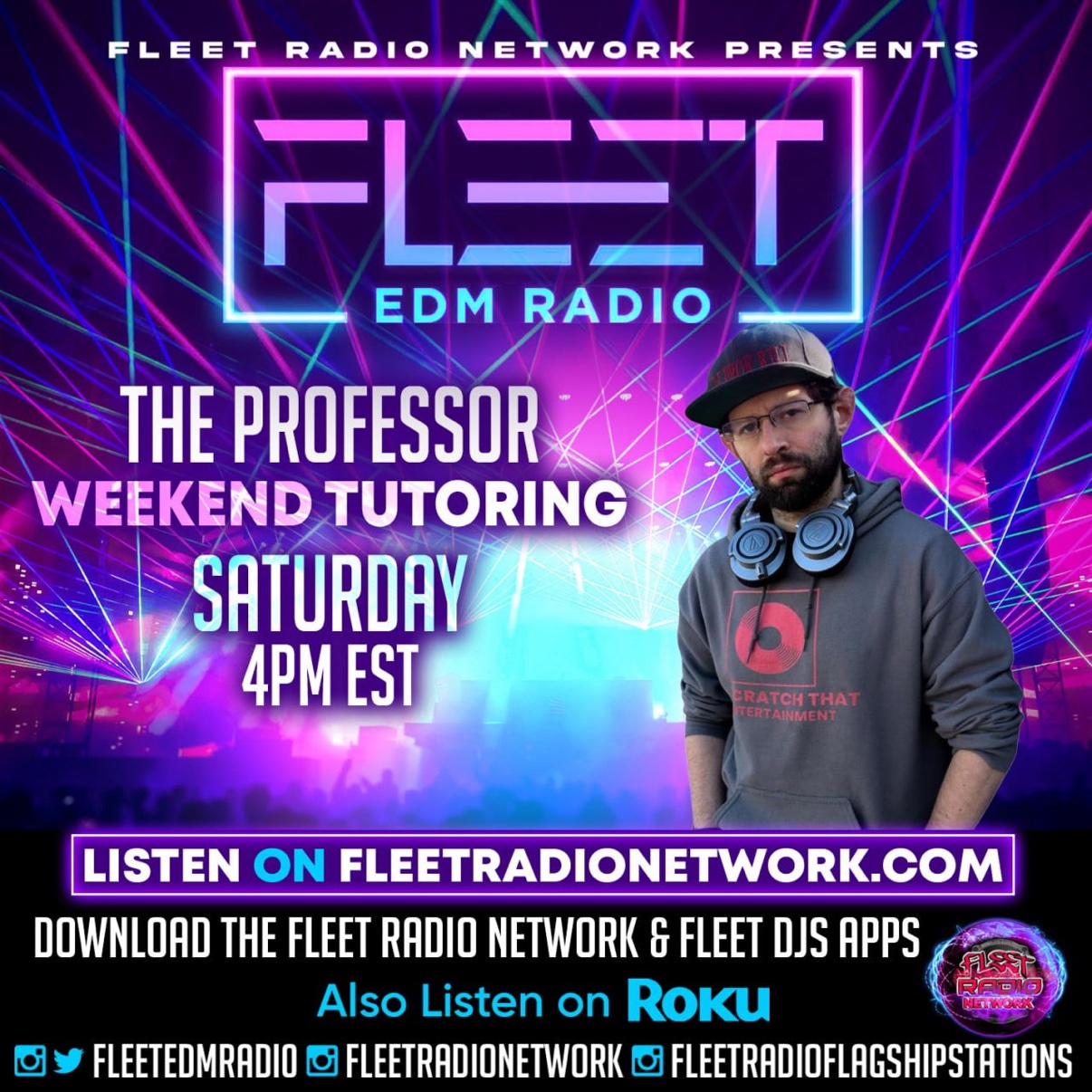 Weekend Tutoring with The Professor on Fleet EDM Radio, Saturdays at 4 PM EST